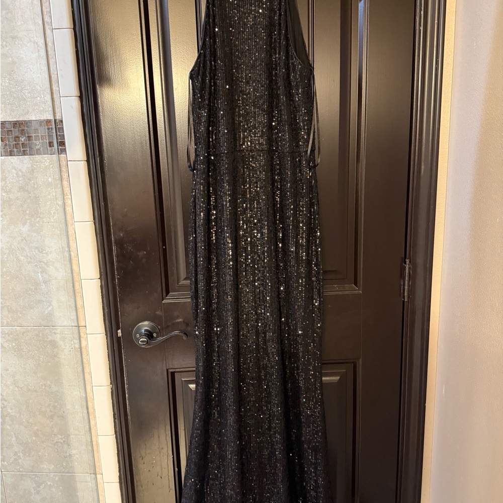Eliza J Black Beaded Dress